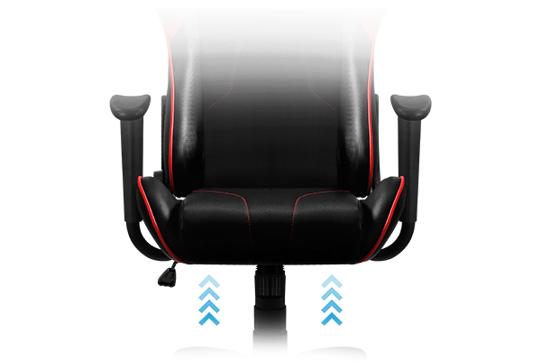 AEROCOOL AC100 AIR Rouge + COMBO GAMER SH (Casque, Clavier, Souris, Tapis) - Vue 4