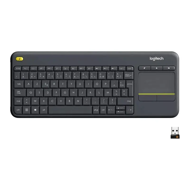 Logitech Wireless Touch Keyboard K400 Plus – Noir