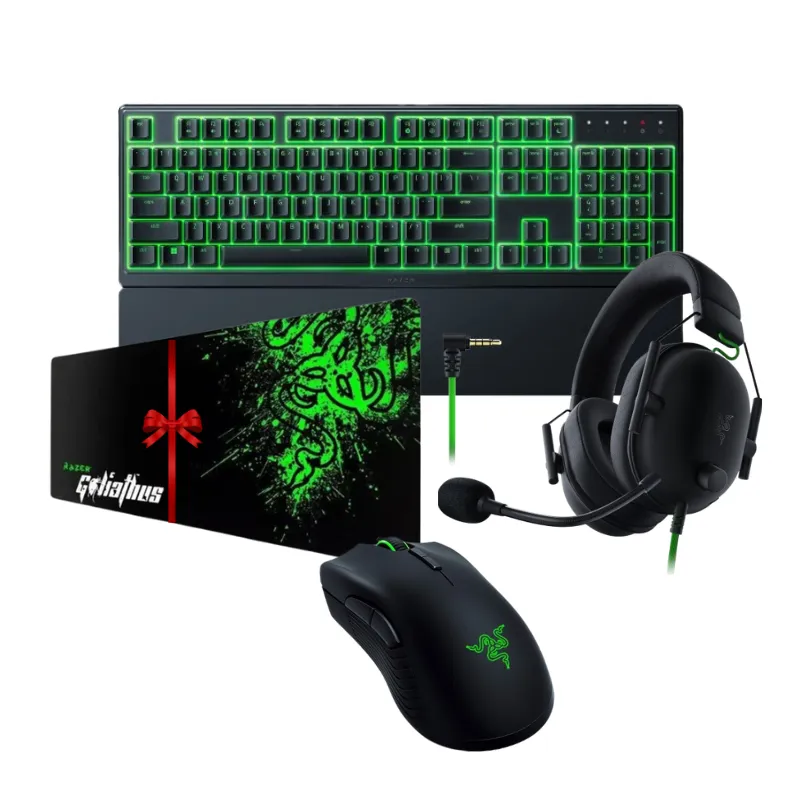 Razer Ornata V3 X + Razer BlackShark V2 X + Razer DeathAdder Essential