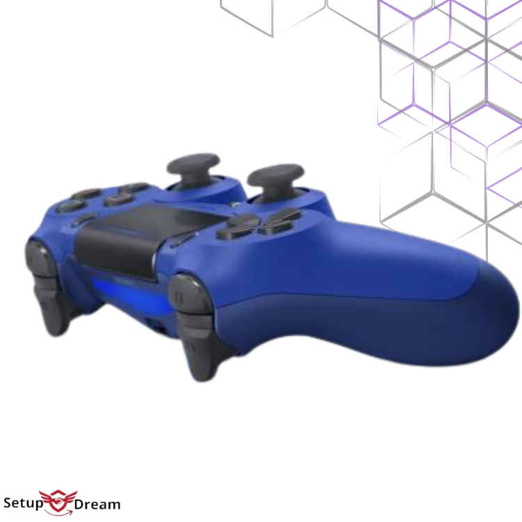 Manette PS4 DualShock 4 Bleue V2 - Vue 3