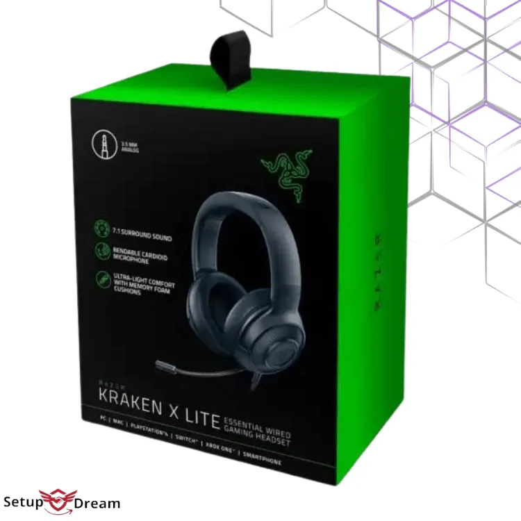 Razer Kraken X Lite (Noir) - Vue 3
