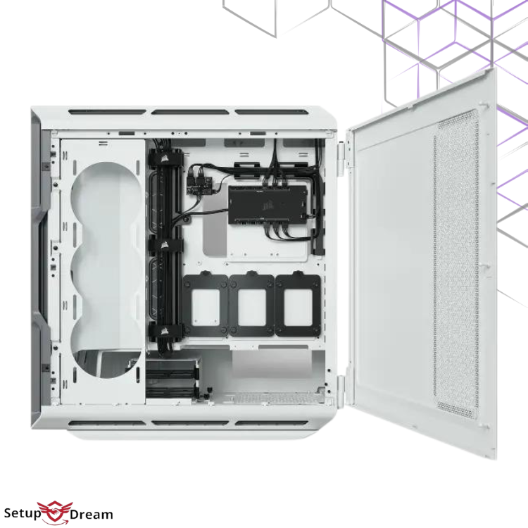 Boîtier Corsair iCUE 5000T RGB Blanc | Prix Maroc - Vue 5
