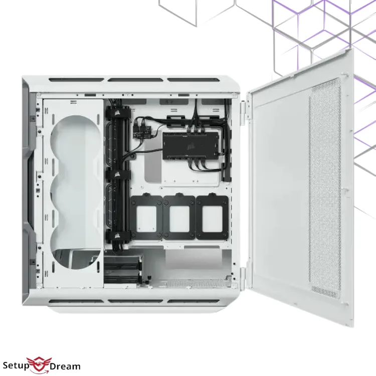 Boîtier Corsair iCUE 5000T RGB Blanc | Prix Maroc - Vue 5