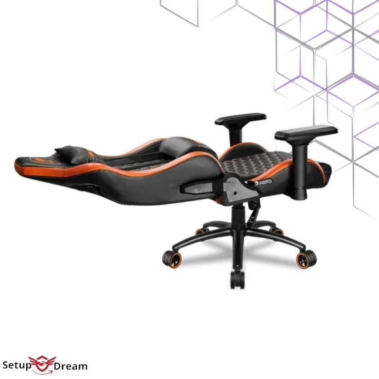 Chaise Gaming Cougar Outrider S – Noire/Orange | Prix Maroc - Vue 3