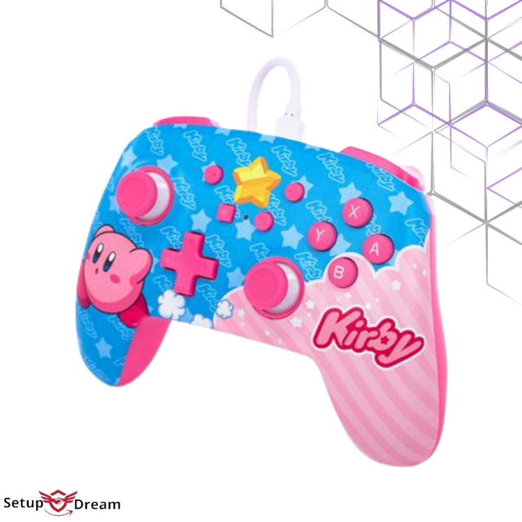 Manette filaire pour Nintendo Switch PowerA Kirby | Maroc - Vue 3