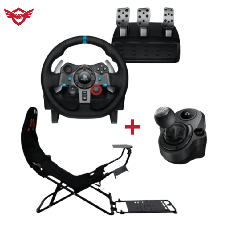 Logitech G29 + PlaySeat GY018B + Driving Force Shifter