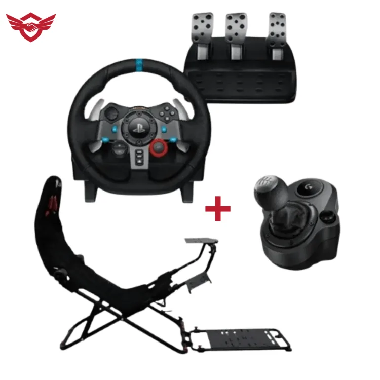 Logitech G29 + PlaySeat GY018B + Driving Force Shifter