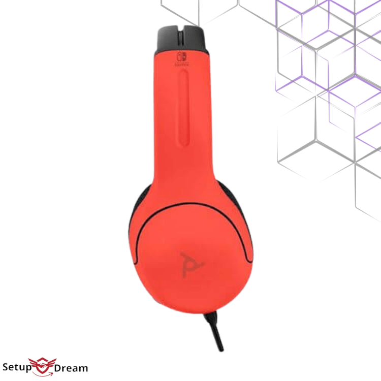 Casque filaire Gaming pour Nintendo Switch Bleu et Rouge - Vue 4