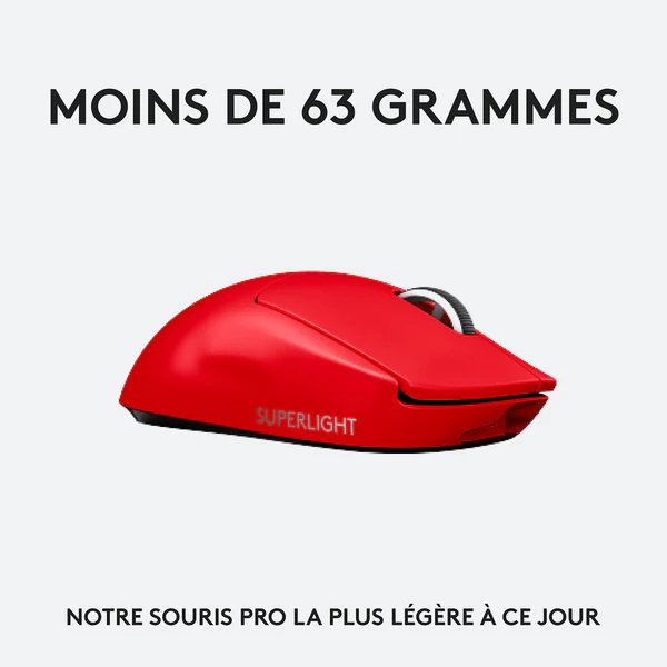Logitech Wireless Gaming Pro X Superlight (Magenta) - Vue 2