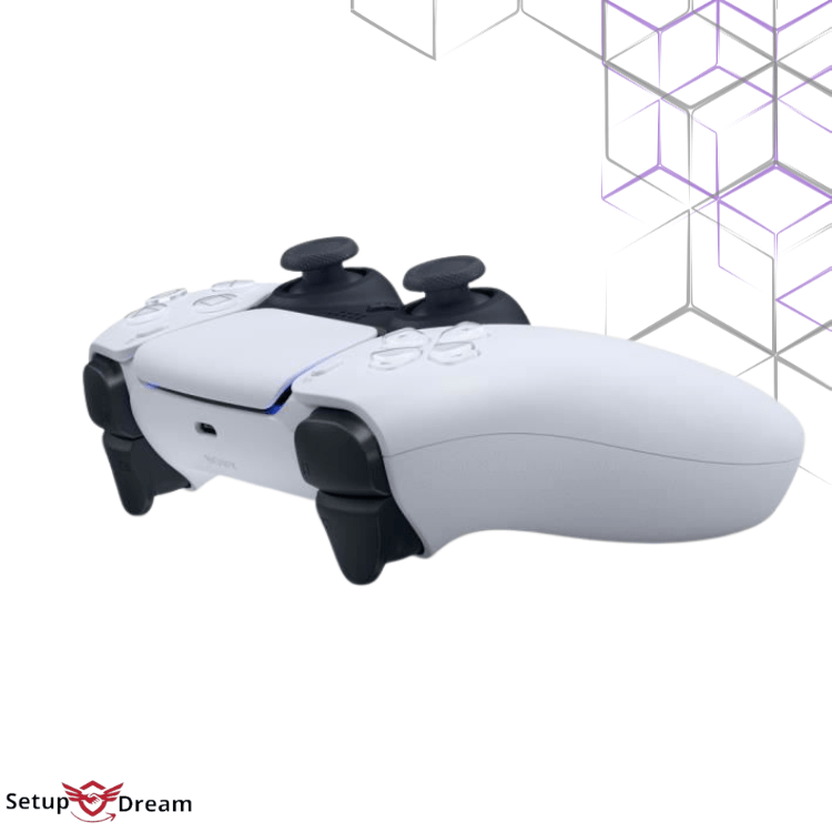 Manette PS5 sans fil Sony DualSense Blanc | Prix Maroc - Vue 3