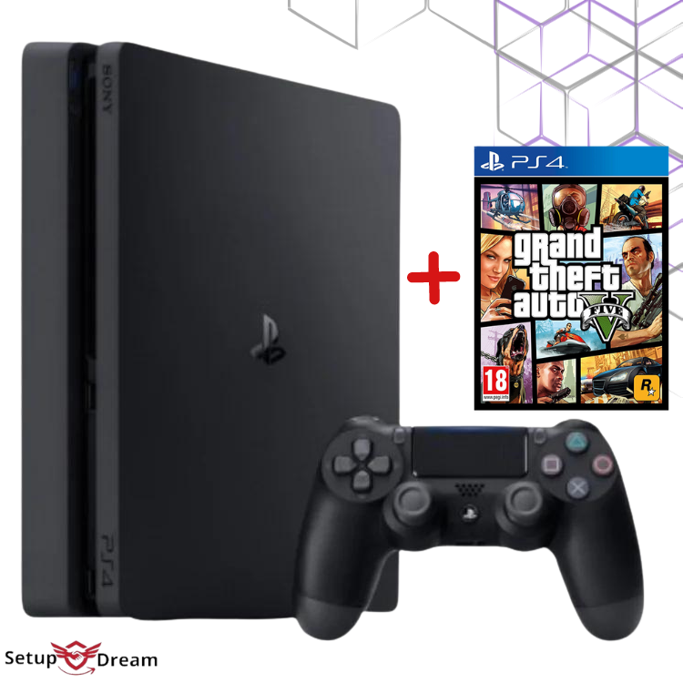 Console Ps4 Slim 500gb Comme Neuf + Gta 5 Ps4