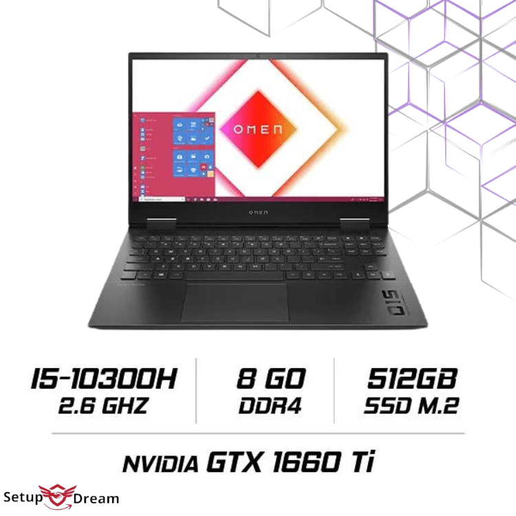 HP OMEN 15-ek0000nk i5-10300H / 8Go / SSD 512Go / GTX 1660TI 6G | Prix Maroc