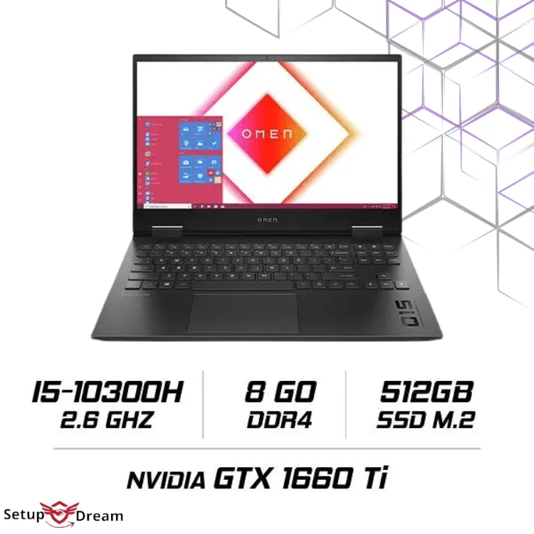 HP OMEN 15-ek0000nk i5-10300H / 8Go / SSD 512Go / GTX 1660TI 6G | Prix Maroc