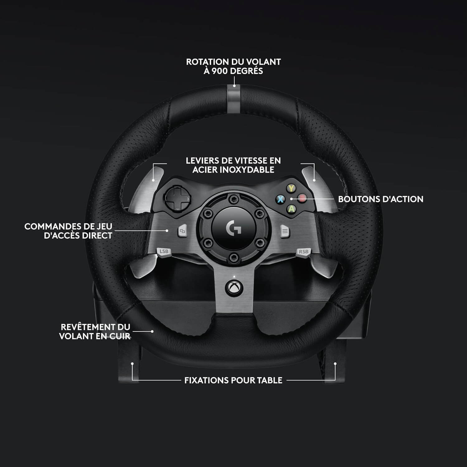 Logitech G920 Driving Force + Driving Force Shifter - Vue 6
