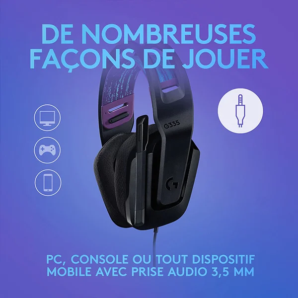 Logitech G G335 (Noir) | Prix Maroc