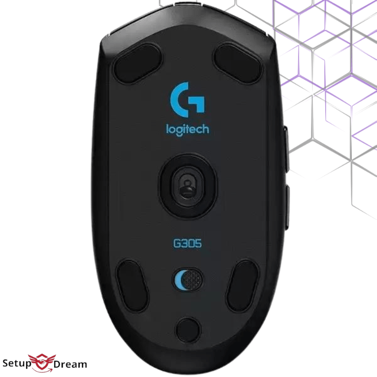 Logitech Lightspeed G305 Wireless Gaming Mouse (Noir) - Vue 3