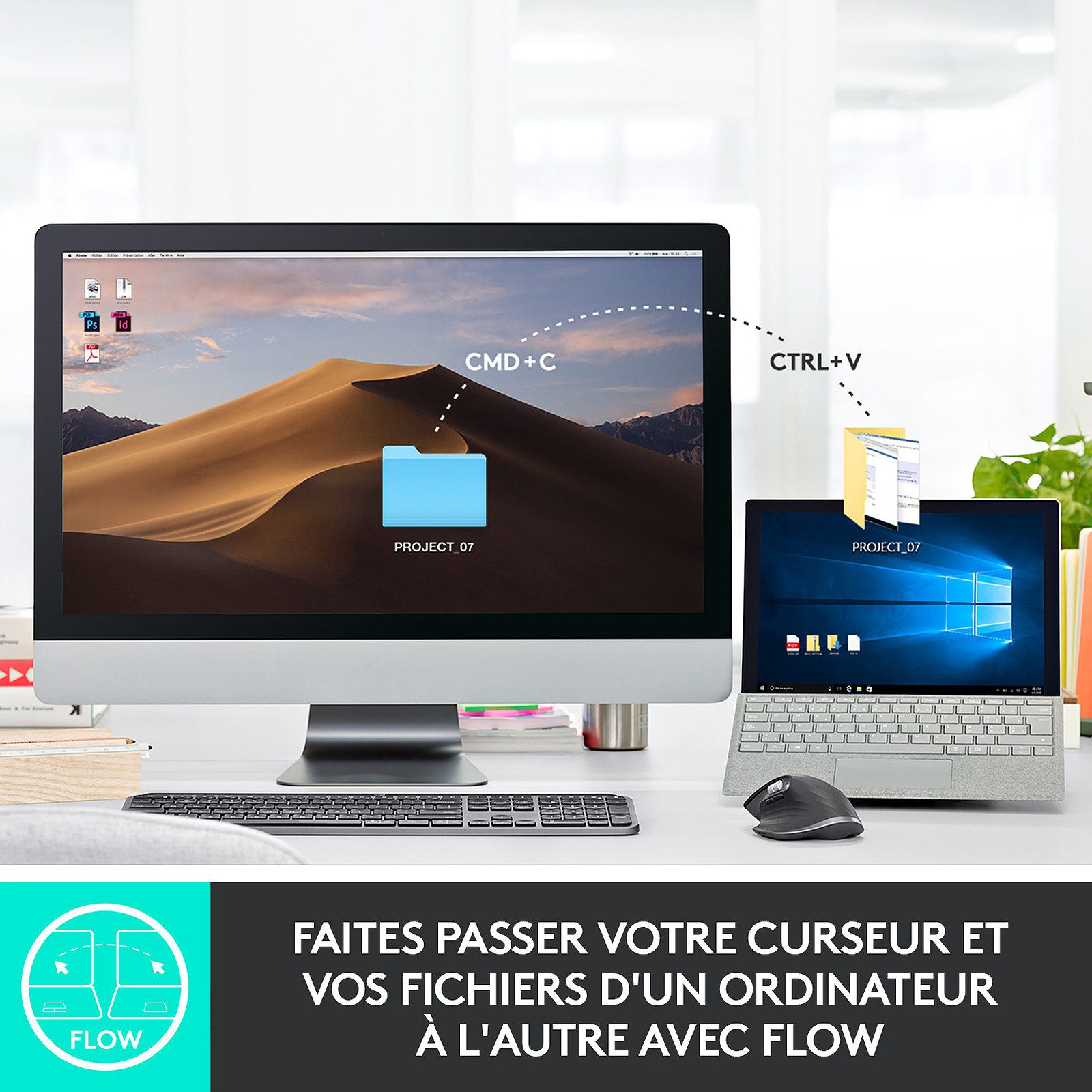 Logitech MX Master 3 Graphite - Vue 4