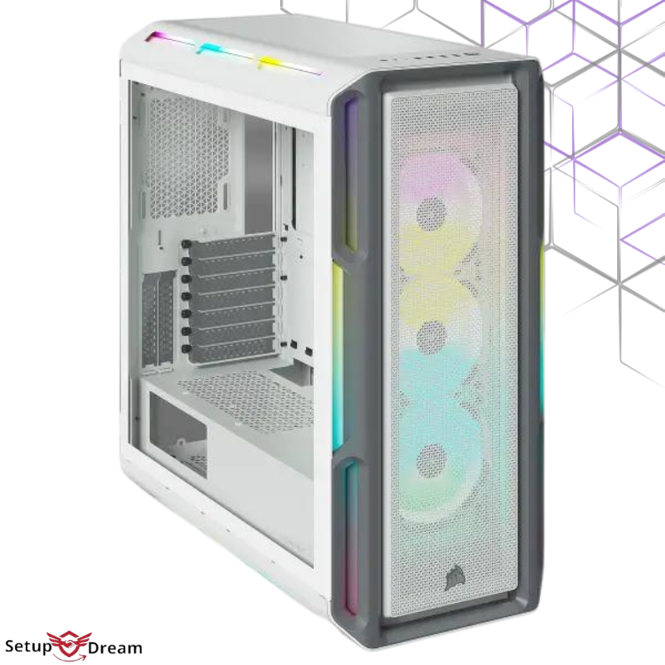 Boîtier Corsair iCUE 5000T RGB Blanc | Prix Maroc