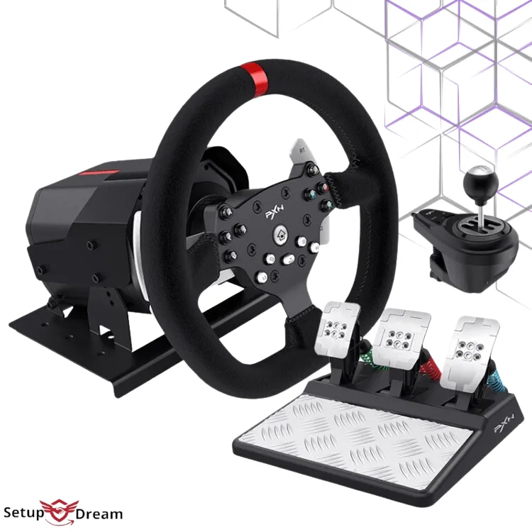 Volant de Course PXN V10 FFB pour PC, PS5, PS4, Xbox, Switch | Maroc