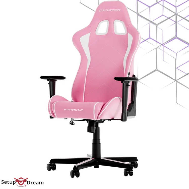 Chaise Gamer DXRacer FORMULA Rose - Vue 3