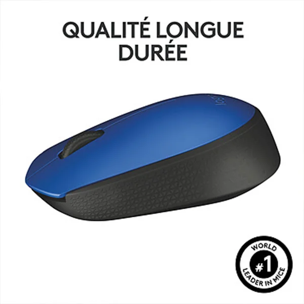 Souris Logitech M171 Wireless (Bleu) - Vue 4