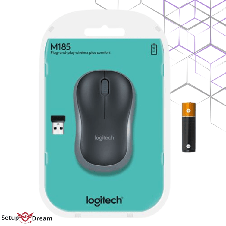 Souris Logitech Wireless M185 (Gris) - Vue 6