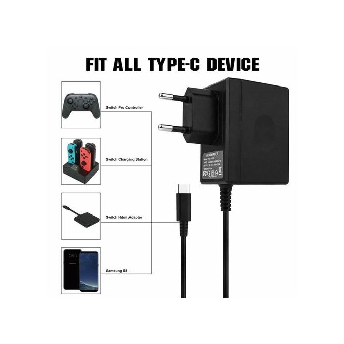 Chargeur Adaptateur Secteur Nintendo Switch - Vue 3