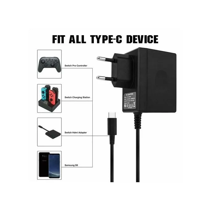 Chargeur Adaptateur Secteur Nintendo Switch - Vue 3