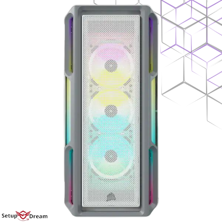 Boîtier Corsair iCUE 5000T RGB Blanc | Prix Maroc - Vue 3
