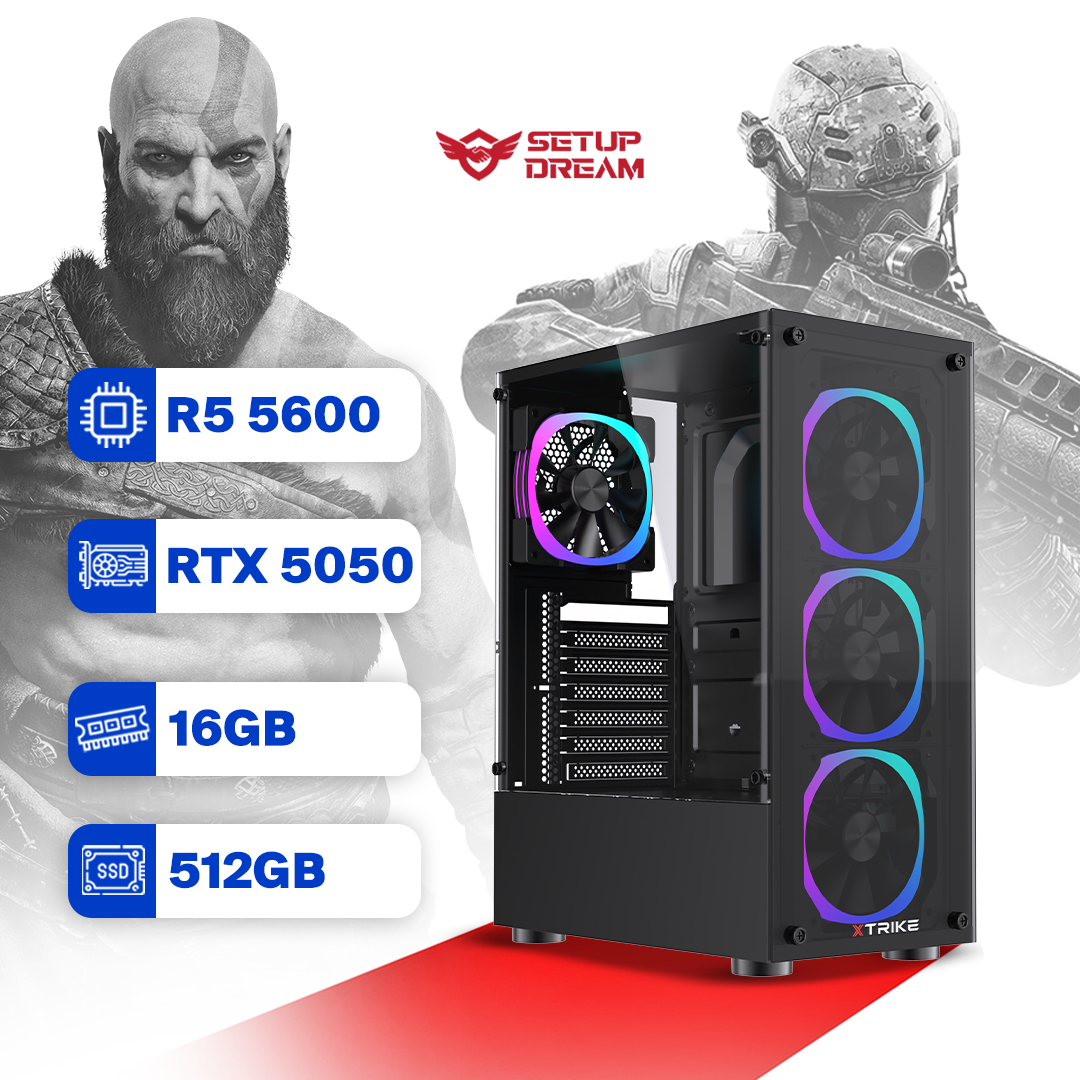 PC Gamer Ryzen 5 5600 - RTX 5050