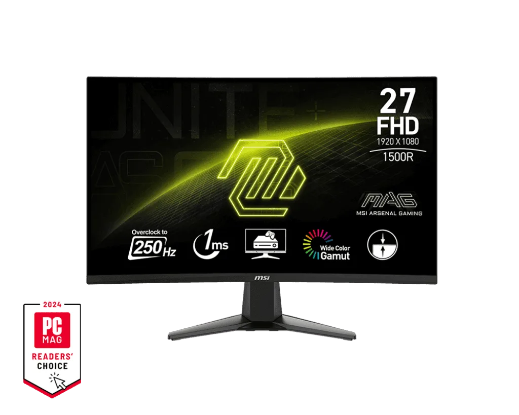 MSI Optix G27C4X 27″ 250Hz Freesync Curved | Monitors
