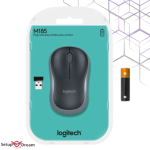 Logitech Wireless Mouse M185 (Gris) 