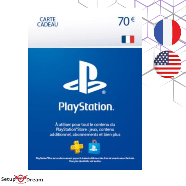 Carte PlayStation Store 70€ 1