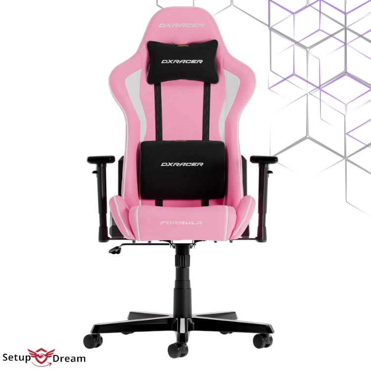 DXRacer FORMULA chaise gamer Rose & Blanc PVC Cuir L'original du Chaise Gaming avec certificat 1