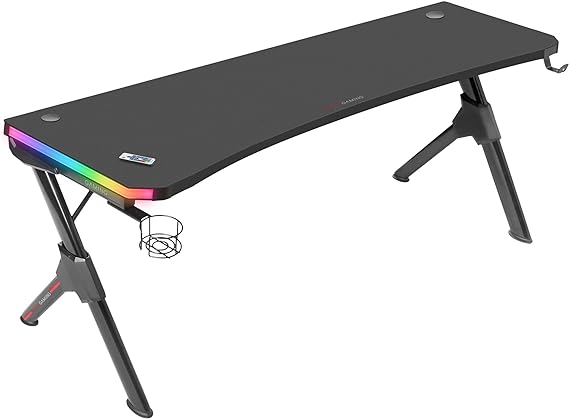 Bureau Gaming RGB – Mars Gaming MGDXLRGB – NOIR | Prix Maroc 1