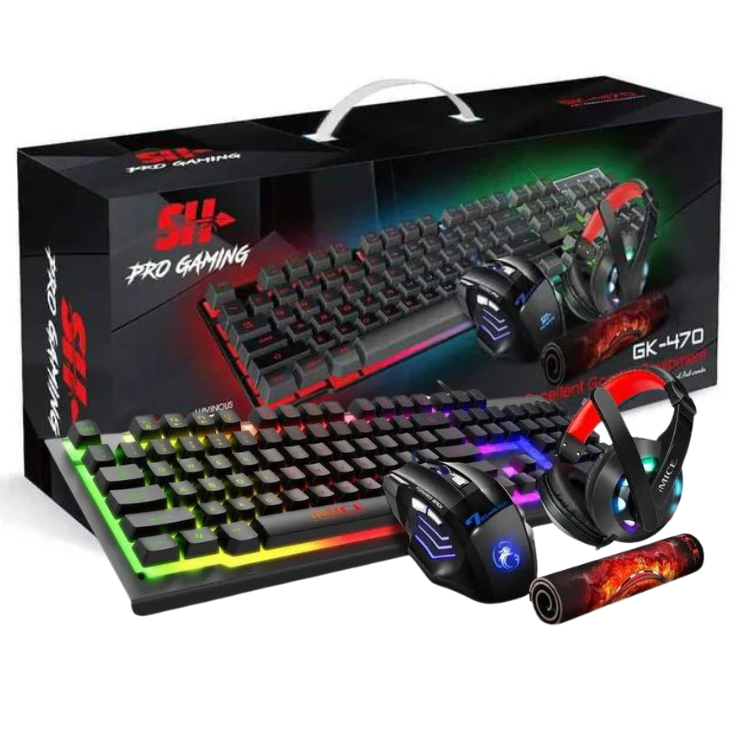 SH Pack Combo GAMER (Casque, Clavier, Souris, Tapis) 1