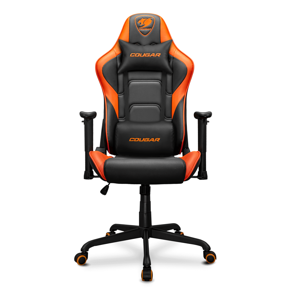 Cougar ARMOR ELITE Orange & Black Chaise Gaming | Prix Maroc 1