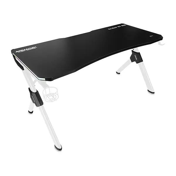 Bureau Gamer ArmadaX Archer B1 RGB 150cm Blanc 1