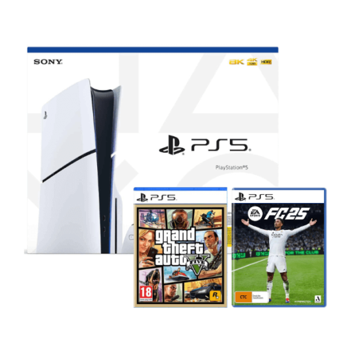 PlayStation 5 Slim avec FC25 et GTA5