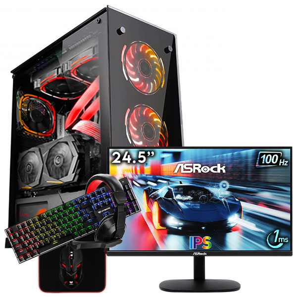 Pc GAMER R5 3400G-VEGA 11/16Go + CL24FF + HPG200