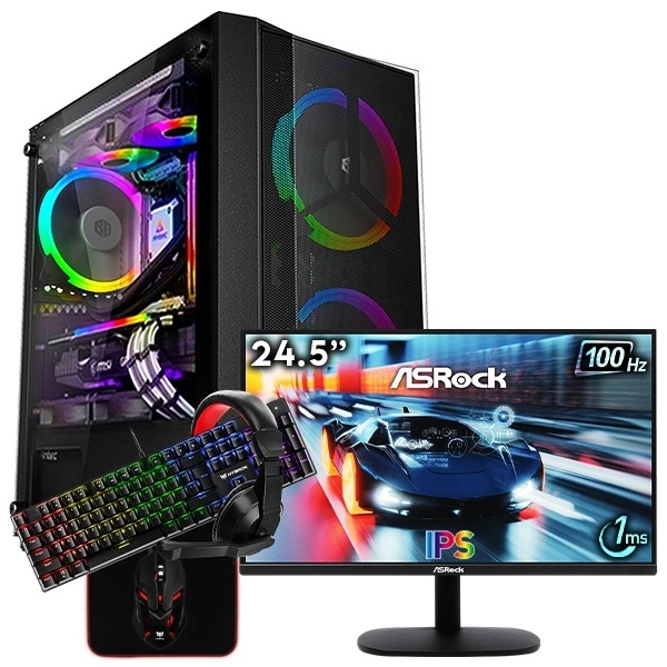 SETUP GAMER R3 3100-RX 580 + CL25FF + HPG200 1