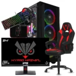 SETUP GAMER R3 3200G-VEGA 8/8Go + HP24IFL + FIGHTER + HPG200