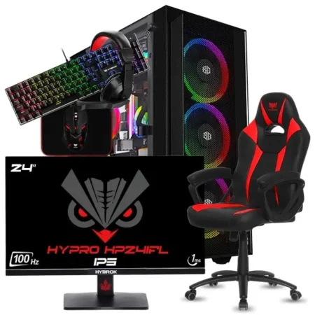 SETUP GAMER R3 3200G-VEGA 8/8Go + HP24IFL + FIGHTER + HPG200