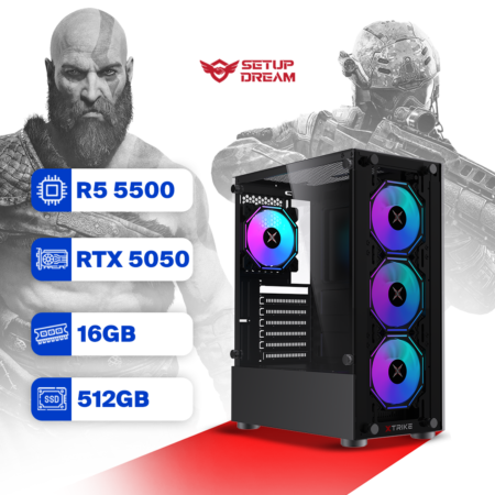PC Gamer Ryzen 5 5500 - RTX 5050
