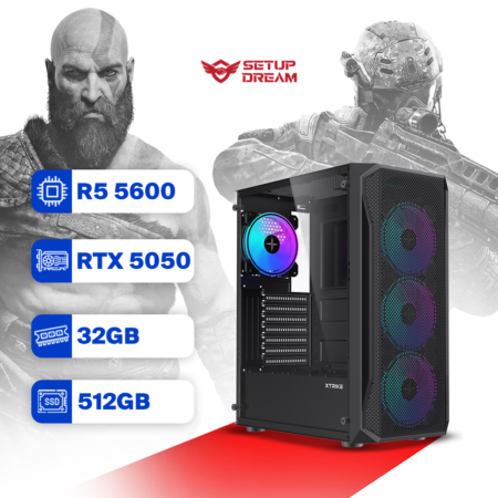 PC Gamer Ryzen 5 5600 - RTX 5050