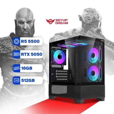 PC Gamer Ryzen 5 5500 - RTX 5050